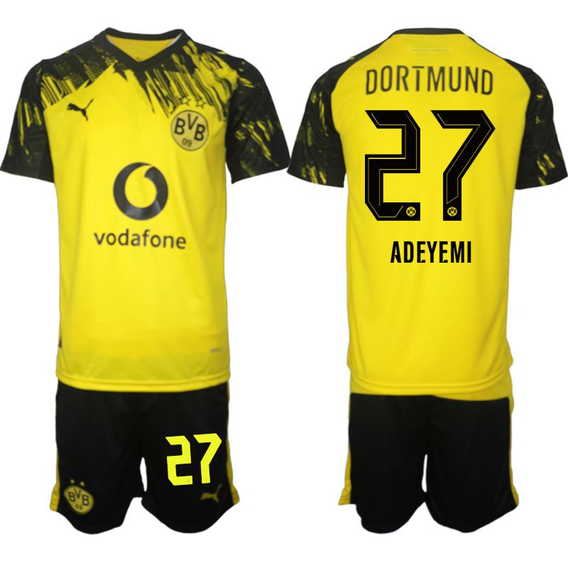 Men 2025-2026 Club Borussia Dortmund home Yellow #27 Soccer Jersey